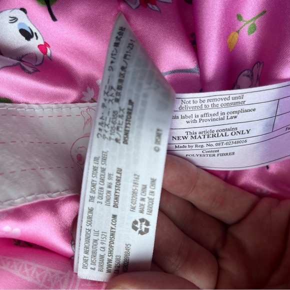 Disney Pink & White Faux Fur Hooded Coat SZ 3T Aristocats Cozy Valentines - Picture 12 of 12